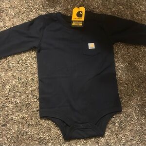 Carhartt Black Long Sleeve Onesie
